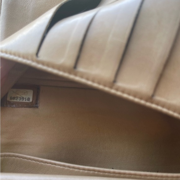 Chanel Timeless CC Continental Kisslock Flap Wallet Tan Caviar Leather Vintage - Picture 15 of 15